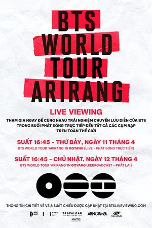 BTS: Élő koncert – Arirang poszter